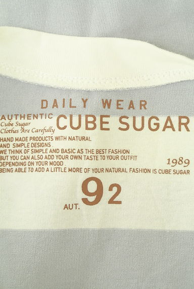 クリックで大画像表示 CUBE SUGAR(キューブシュガー)の古着「ボーダー柄半そでTシャツ(Tシャツ)」大画像6へ