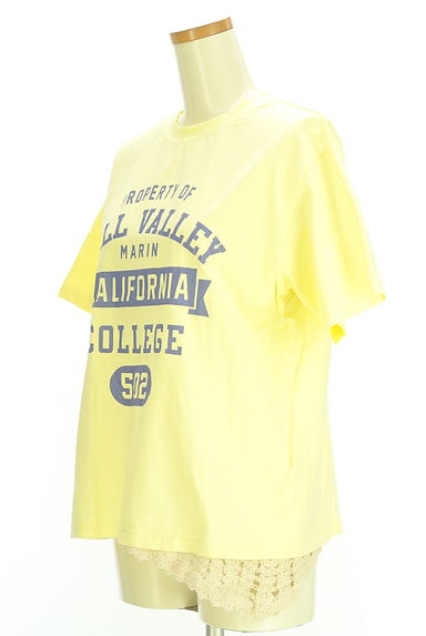 クリックで大画像表示 CUBE SUGAR(キューブシュガー)の古着「かぎ針ニットドッキングロゴTシャツ(Tシャツ)」大画像3へ