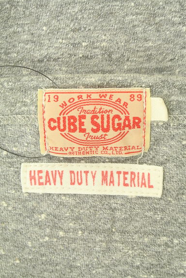 クリックで大画像表示 CUBE SUGAR(キューブシュガー)の古着「ロゴ入りネップTシャツ(Tシャツ)」大画像6へ