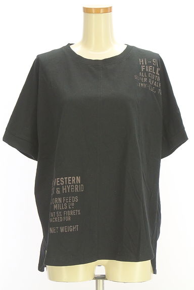 クリックで大画像表示 CUBE SUGAR(キューブシュガー)の古着「ロゴプリントオーバーサイズTシャツ(Tシャツ)」大画像1へ