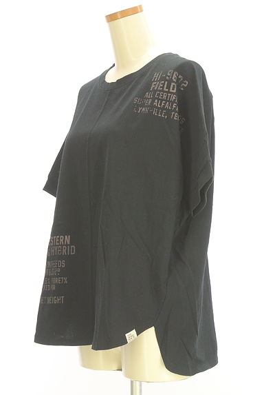 クリックで大画像表示 CUBE SUGAR(キューブシュガー)の古着「ロゴプリントオーバーサイズTシャツ(Tシャツ)」大画像3へ