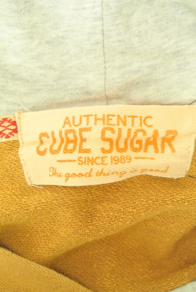 クリックで大画像表示 CUBE SUGAR(キューブシュガー)の古着「フロッキーロゴスウェットパーカー(スウェット・パーカー)」大画像6へ