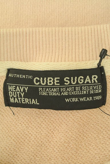 クリックで大画像表示 CUBE SUGAR(キューブシュガー)の古着「フェルトロゴオーバーサイズスウェット(スウェット・パーカー)」大画像6へ