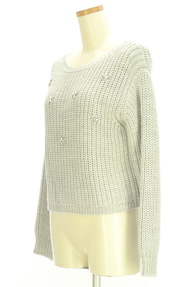 クリックで大画像表示 PROPORTION BODY DRESSING(プロポーションボディドレッシング)の古着「ビジュー付きニット(ニット)」大画像3へ