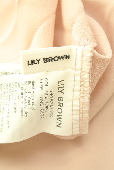 クリックで大画像表示 Lily Brown(リリーブラウン)の古着「タイ付きサテンブラウス(カットソー・プルオーバー)」大画像6へ