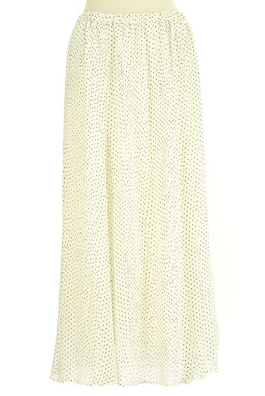 INDIVI（インディヴィ）の古着「ドット柄ロングシフォンスカート（ロングスカート・マキシスカート）」大画像１へ