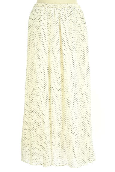 INDIVI（インディヴィ）の古着「ドット柄ロングシフォンスカート（ロングスカート・マキシスカート）」大画像２へ