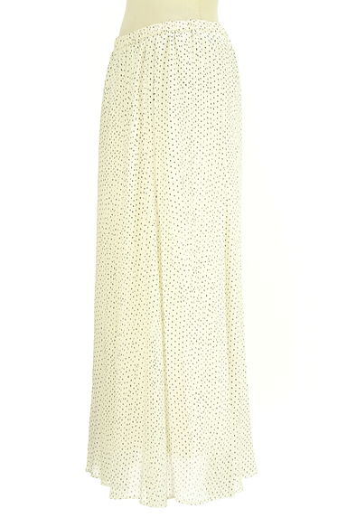 INDIVI（インディヴィ）の古着「ドット柄ロングシフォンスカート（ロングスカート・マキシスカート）」大画像３へ