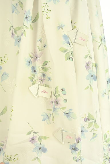 クリックで大画像表示 LAISSE PASSE(レッセパッセ)の古着「花柄プリント&刺繍膝下スカート(スカート)」大画像5へ