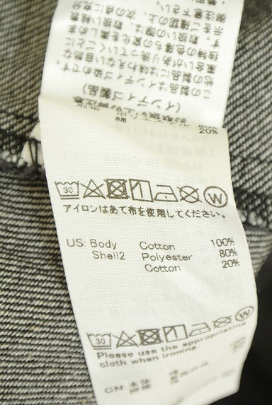 クリックで大画像表示 F i.n.t(フィント)の古着「ブラックデニム膝丈ジャンスカ(キャミワンピース)」大画像5へ