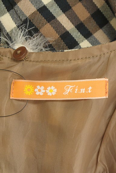 F i.n.t（フィント）の古着「シャギー付け衿膝上チェックワンピース（ワンピース・チュニック）」大画像６へ