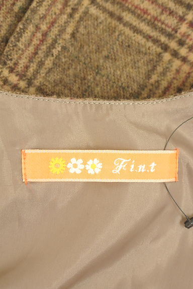 F i.n.t（フィント）の古着「チェック柄起毛膝上ジャンパースカート（キャミワンピース）」大画像６へ