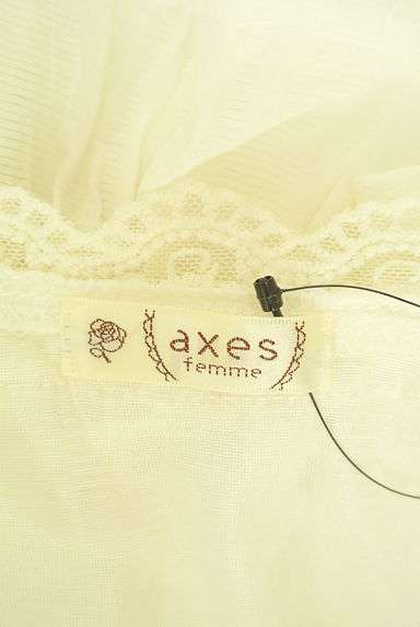 クリックで大画像表示 axes femme(アクシーズファム)の古着「シアースキッパーブラウス(カットソー・プルオーバー)」大画像6へ
