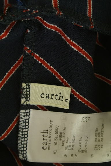 クリックで大画像表示 earth music&ecology(アースミュージック&エコロジー)の古着「膝丈ストライプフレアスカート(スカート)」大画像6へ