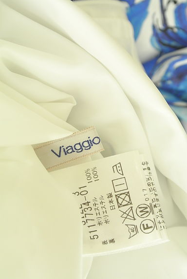 Viaggio Blu（ビアッジョブルー）の古着「花柄プリントミモレフレアスカート（ロングスカート・マキシスカート）」大画像６へ