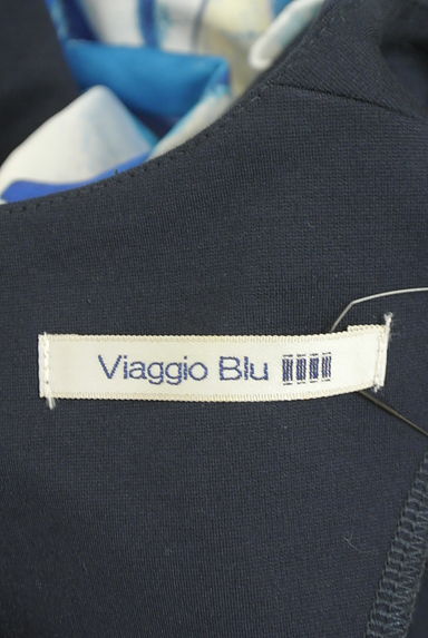 クリックで大画像表示 Viaggio Blu(ビアッジョブルー)の古着「スカーフ柄切替ワンピース(ワンピース・チュニック)」大画像6へ