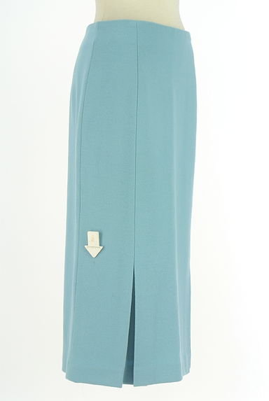 クリックで大画像表示 Viaggio Blu(ビアッジョブルー)の古着「ウールペンシルスカート(ロングスカート・マキシスカート)」大画像4へ