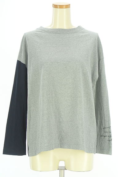 クリックで大画像表示 nop de nod(ノップドゥノッド)の古着「ロゴ入りバイカラーロンT(Tシャツ)」大画像1へ