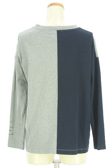 クリックで大画像表示 nop de nod(ノップドゥノッド)の古着「ロゴ入りバイカラーロンT(Tシャツ)」大画像2へ