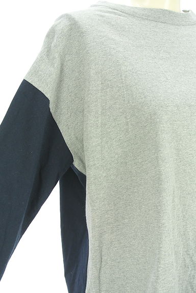 クリックで大画像表示 nop de nod(ノップドゥノッド)の古着「ロゴ入りバイカラーロンT(Tシャツ)」大画像4へ