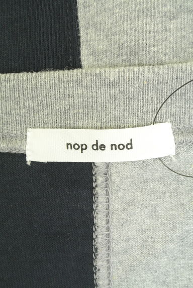 クリックで大画像表示 nop de nod(ノップドゥノッド)の古着「ロゴ入りバイカラーロンT(Tシャツ)」大画像6へ
