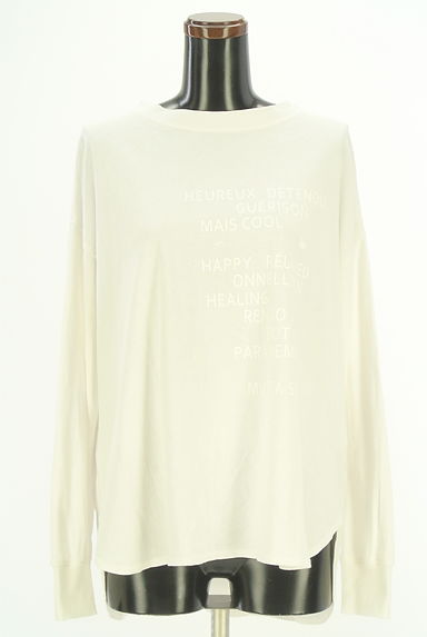 クリックで大画像表示 nop de nod(ノップドゥノッド)の古着「ラウンドヘムロゴプリントロンT(Tシャツ)」大画像1へ