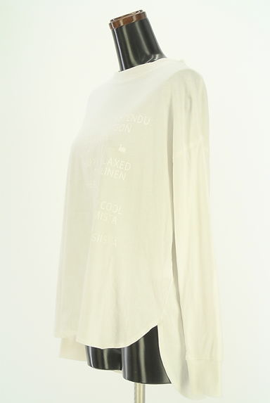 クリックで大画像表示 nop de nod(ノップドゥノッド)の古着「ラウンドヘムロゴプリントロンT(Tシャツ)」大画像3へ