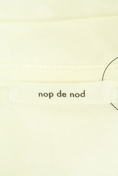 クリックで大画像表示 nop de nod(ノップドゥノッド)の古着「ラウンドヘムロゴプリントロンT(Tシャツ)」大画像6へ