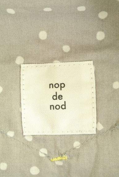 クリックで大画像表示 nop de nod(ノップドゥノッド)の古着「バンドカラードットシャツワンピース(ワンピース・チュニック)」大画像6へ