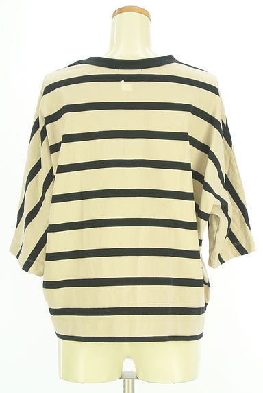 クリックで大画像表示 nop de nod(ノップドゥノッド)の古着「オーバーサイズドルマンボーダーTシャツ(Tシャツ)」大画像2へ