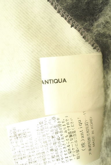 クリックで大画像表示 antiqua(アンティカ)の古着「アシメ刺繍入りドルマンミドルカーディガン(カーディガン・ボレロ)」大画像6へ