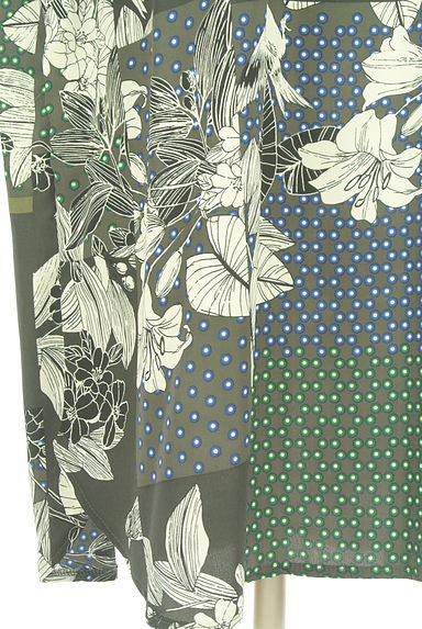 クリックで大画像表示 antiqua(アンティカ)の古着「patterntorso ドット×花柄ロングワンピ(ワンピース・チュニック)」大画像5へ