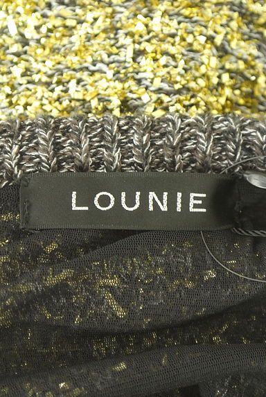 クリックで大画像表示 LOUNIE(ルーニィ)の古着「ラメニットカーディガン(カーディガン・ボレロ)」大画像6へ
