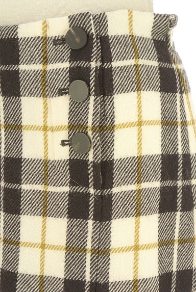 クリックで大画像表示 COMME CA(コムサ)の古着「チェック柄ウールミモレスカート(ロングスカート・マキシスカート)」大画像4へ