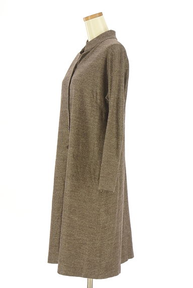 クリックで大画像表示 COMME CA(コムサ)の古着「Gabardine K.T キーネック膝丈ラメシャツワンピ(ワンピース・チュニック)」大画像3へ