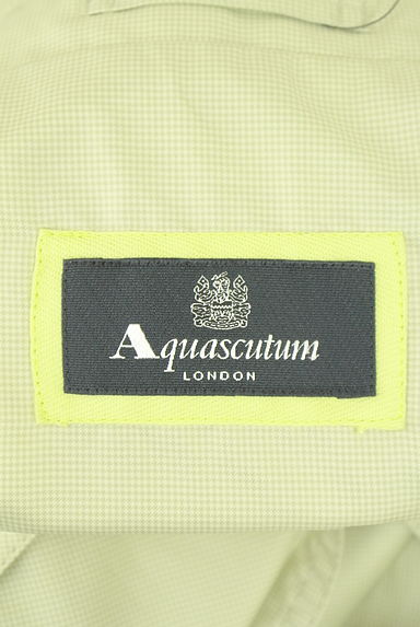 クリックで大画像表示 Aquascutum(アクアスキュータム)の古着「チェック柄光沢ライトコート(コート)」大画像6へ