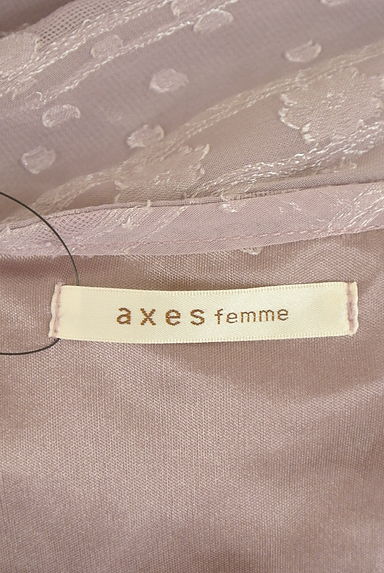 クリックで大画像表示 axes femme(アクシーズファム)の古着「ドットドビーシフォンワンピース(ワンピース・チュニック)」大画像6へ