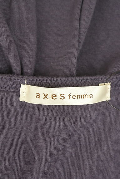 クリックで大画像表示 axes femme(アクシーズファム)の古着「裾チュールカットソー(カットソー・プルオーバー)」大画像6へ