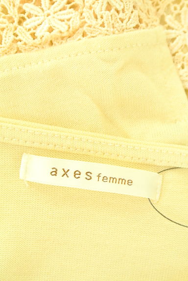 クリックで大画像表示 axes femme(アクシーズファム)の古着「リボン付きレースカットソー(カットソー・プルオーバー)」大画像6へ