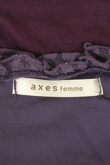 クリックで大画像表示 axes femme(アクシーズファム)の古着「レース切替パフスリーブカットソー(カットソー・プルオーバー)」大画像6へ
