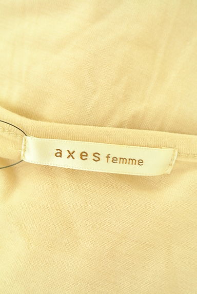 クリックで大画像表示 axes femme(アクシーズファム)の古着「パール付きレース切替カットソー(カットソー・プルオーバー)」大画像6へ