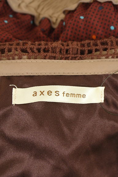 クリックで大画像表示 axes femme(アクシーズファム)の古着「ドット柄ワンピース(ワンピース・チュニック)」大画像6へ