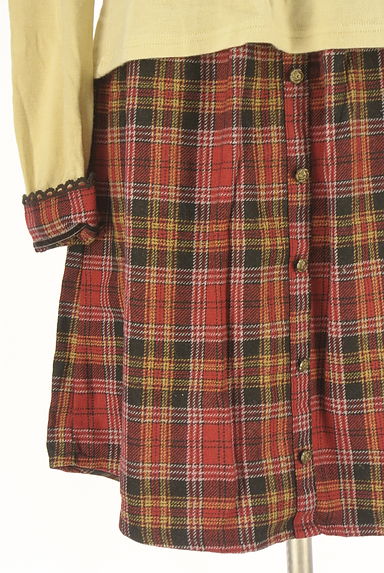 クリックで大画像表示 axes femme(アクシーズファム)の古着「レイヤード風ワンピース(ワンピース・チュニック)」大画像4へ