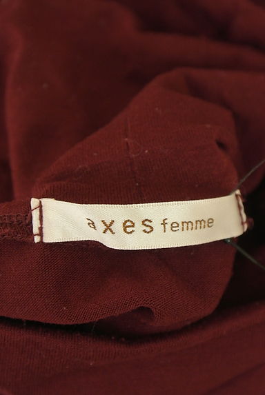 クリックで大画像表示 axes femme(アクシーズファム)の古着「パール付きハイネックカットソー(カットソー・プルオーバー)」大画像6へ