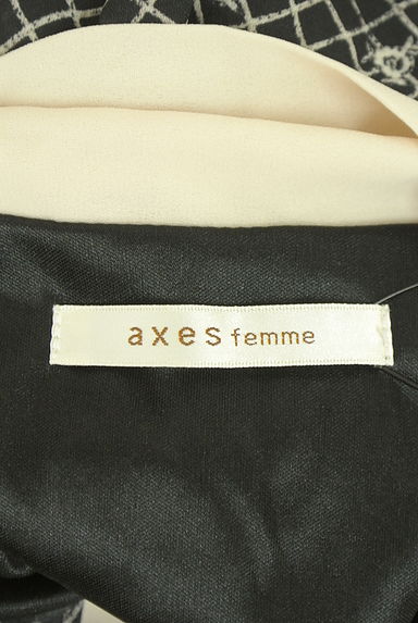 クリックで大画像表示 axes femme(アクシーズファム)の古着「ノースリ総柄シフォンワンピース(ワンピース・チュニック)」大画像6へ