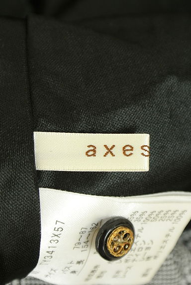 クリックで大画像表示 axes femme(アクシーズファム)の古着「フロックプリントMIXチェック柄パフスリーブワンピース(ワンピース・チュニック)」大画像6へ
