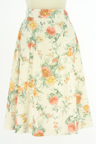 クリックで大画像表示 PROPORTION BODY DRESSING(プロポーションボディドレッシング)の古着「バックレースアップ花柄膝下スカート(ロングスカート・マキシスカート)」大画像1へ