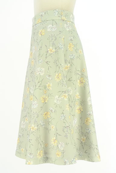 クリックで大画像表示 PROPORTION BODY DRESSING(プロポーションボディドレッシング)の古着「花柄膝下フレアスカート(スカート)」大画像3へ