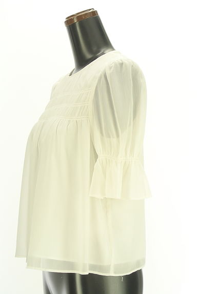 クリックで大画像表示 PROPORTION BODY DRESSING(プロポーションボディドレッシング)の古着「パフスリーブ楊柳シフォンブラウス(ブラウス)」大画像3へ