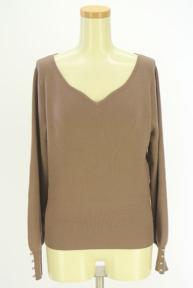 クリックで大画像表示 PROPORTION BODY DRESSING(プロポーションボディドレッシング)の古着「Vネックハイゲージニット(ニット)」大画像1へ
